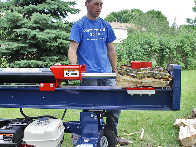 Iron and Oak 26 Ton Vertical Horizontal Log Splitter Torsion Axle side view