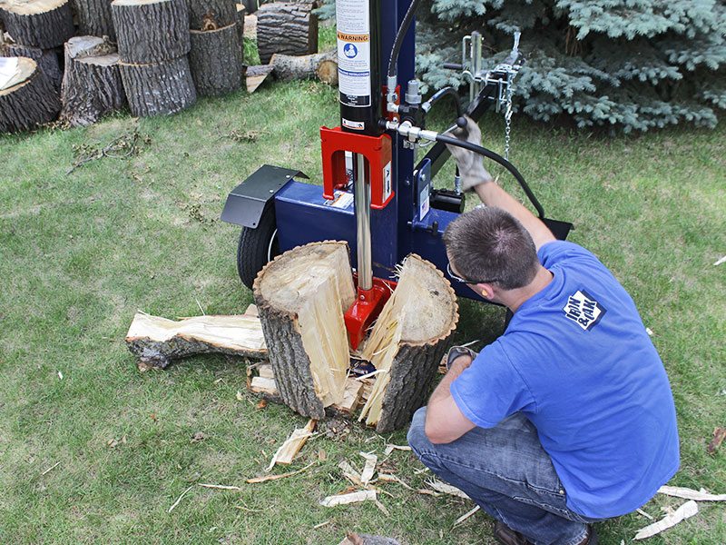 Iron and Oak 26 Ton Vertical Horizontal Log Splitter Torsion Axle top view