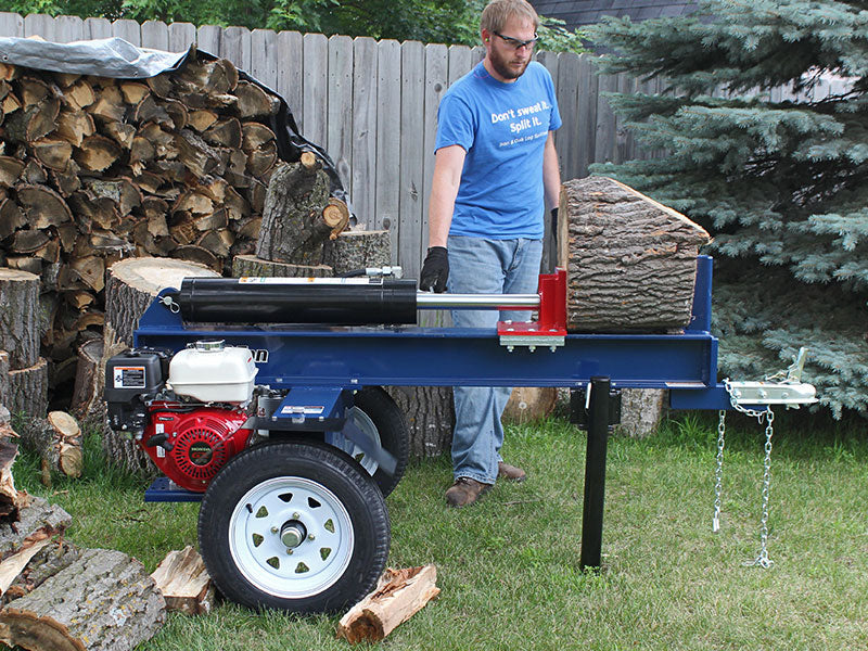 Iron and Oak 30 Ton Horizontal Log Splitter side view