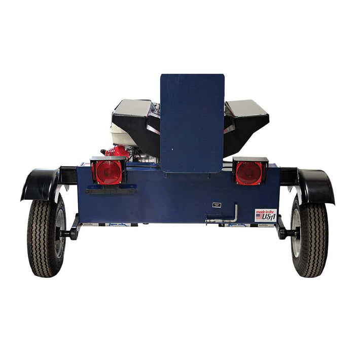 Iron and Oak 30 Ton Vertical Horizontal Log Splitter Torsion Axle back view