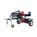 Iron and Oak 30 Ton Vertical Horizontal Log Splitter Torsion Axle in white background