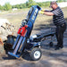 Iron and Oak Vertical Horizontal 24 Ton Log Splitter at work