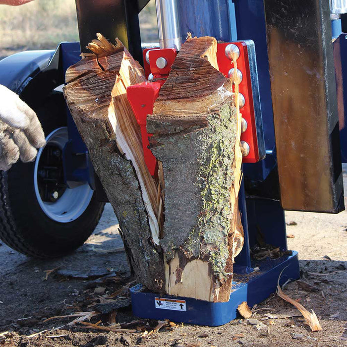 Iron and Oak Vertical Horizontal 24 Ton Log Splitter left view
