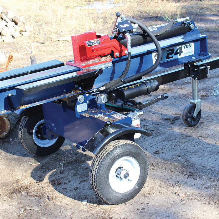 Iron and Oak Vertical Horizontal 24 Ton Log Splitter side view