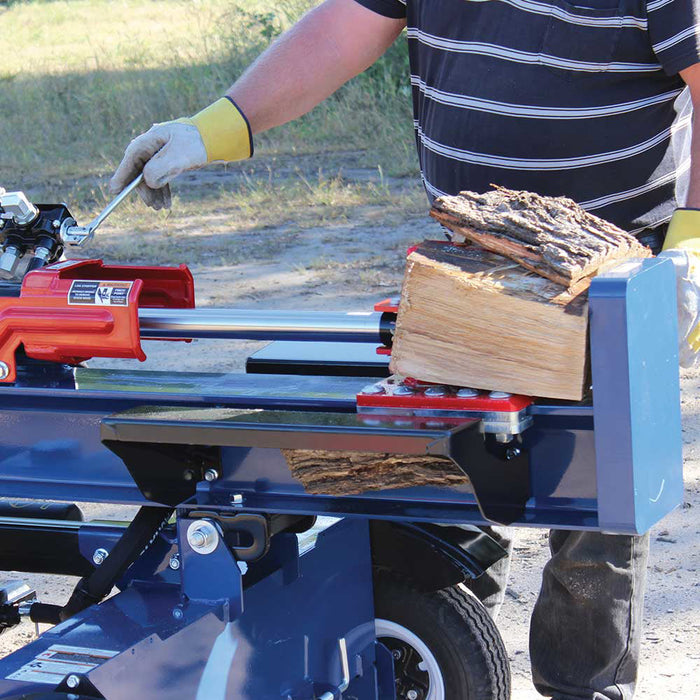 Iron and Oak Vertical Horizontal 24 Ton Log Splitter top left side view