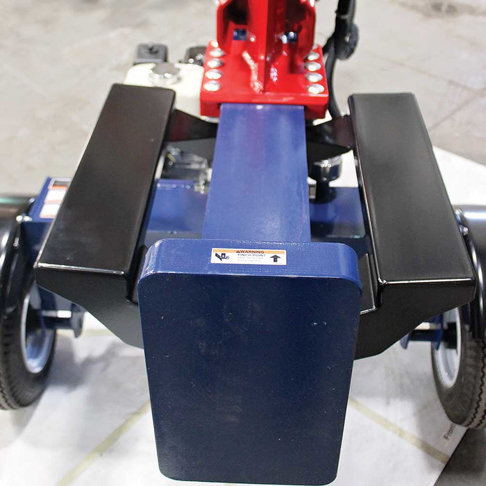 Iron and Oak Vertical Horizontal 24 Ton Log Splitter top view