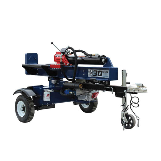 Iron and Oak Vertical Horizontal 30 Ton Log Splitter in white background