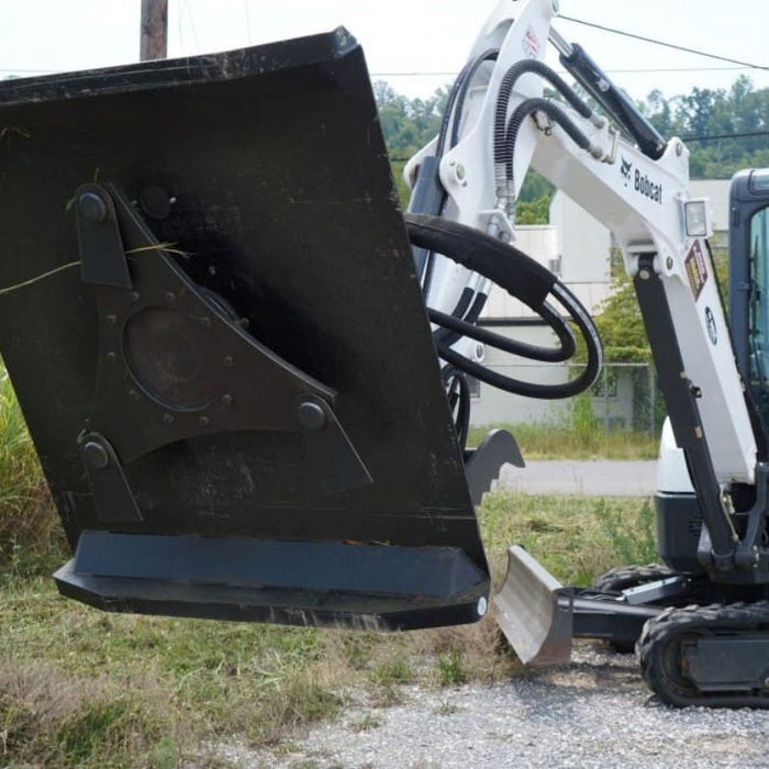 Mini Excavator Brush Cutter Close Up