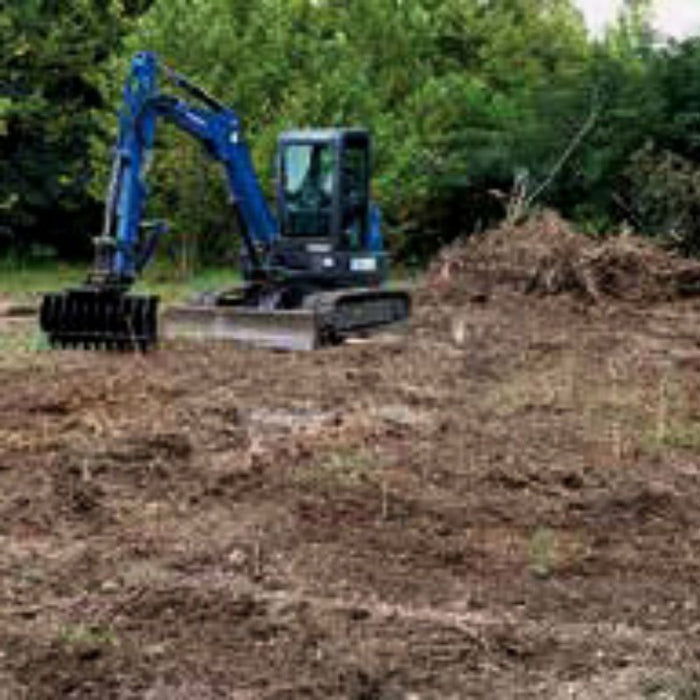 Root Rake For Excavator in Action