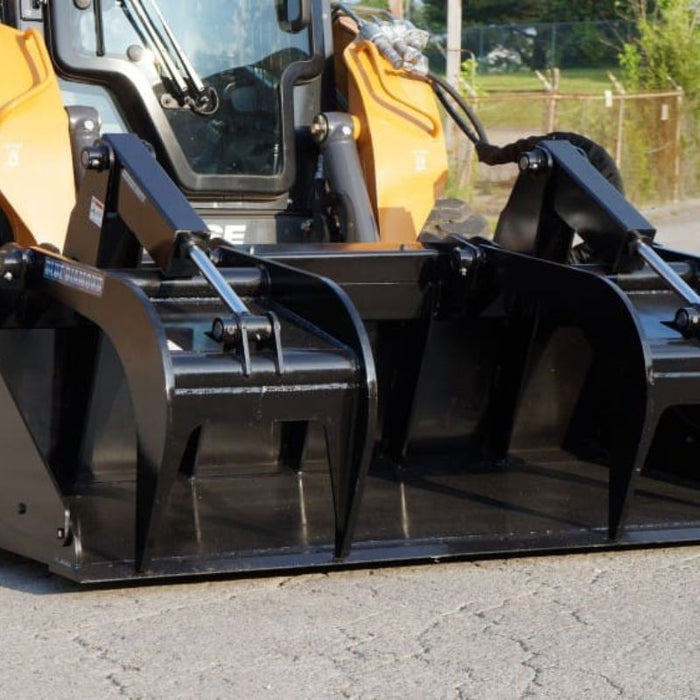 Skid Steer Bucket Grapple Left View