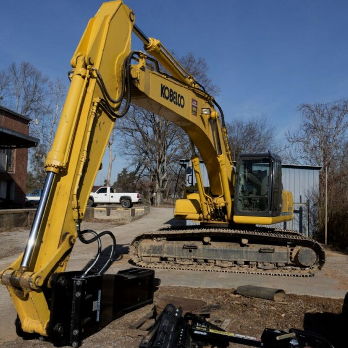 Skid Steer Hydraulic Breaker Working