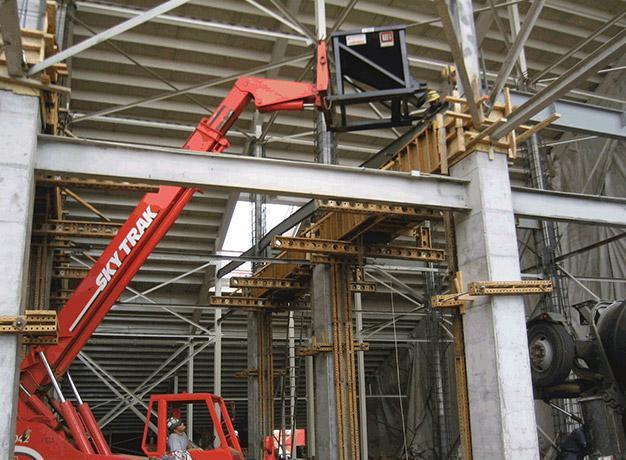 Star Industries Concrete Hopper for Telehandler in white background