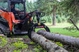 Wallenstein 360deg Hydraulic Rotator Skid Steer Log Grapple LXG420R in action