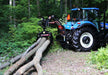 Wallenstein 360deg Hydraulic Rotator Tractor Log Grapple LXG330RP in action