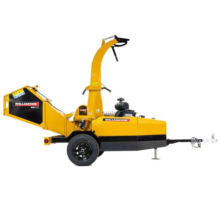 Wallenstein BXT72S Towable Wood Chipper Gravity Feed left view