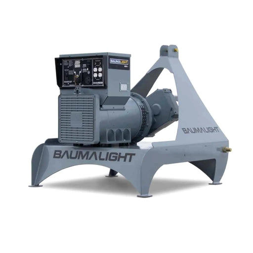 baumalight kr44 tractor pto powered generator 44kw generator on 3 point hitch in white background