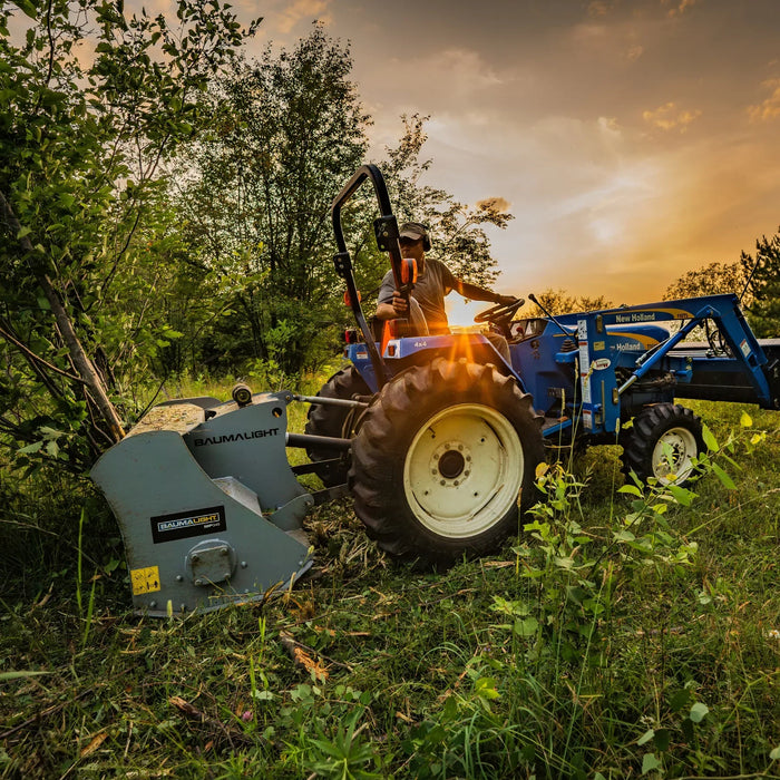 baumalight mulcher for tractor in forest