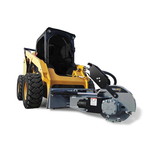 baumalight s28 stump grinder for a skid steer in white background