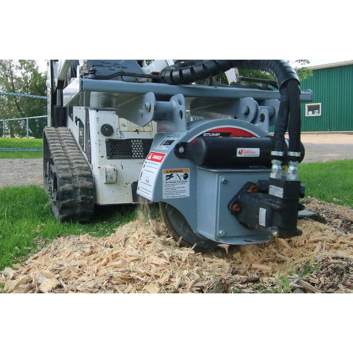 baumalight stump grinder on bobcat mini