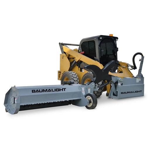 baumalight swa560 skid steer flail mower in white background