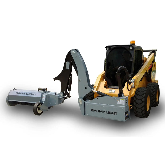 baumalight swf580 skid steer flail mower in white background