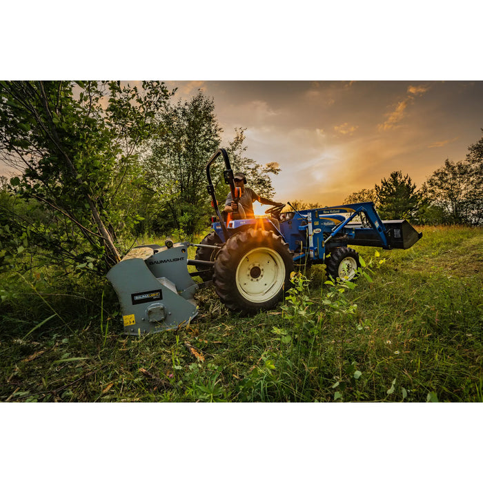 baumalight tractor mulcher in forest