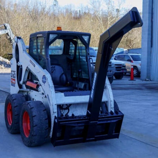 blue diamond heavy duty skid steer tree boom right view