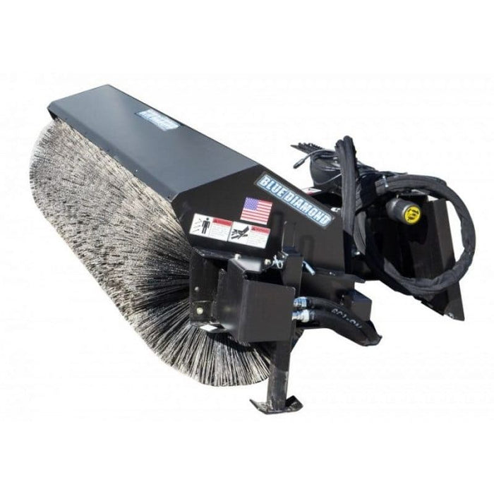 Blue Diamond Skid Steer Broom Heavy Duty Series 2 in white background