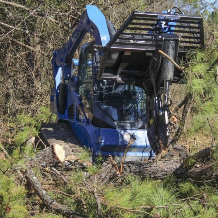 blue diamond tree shear in action