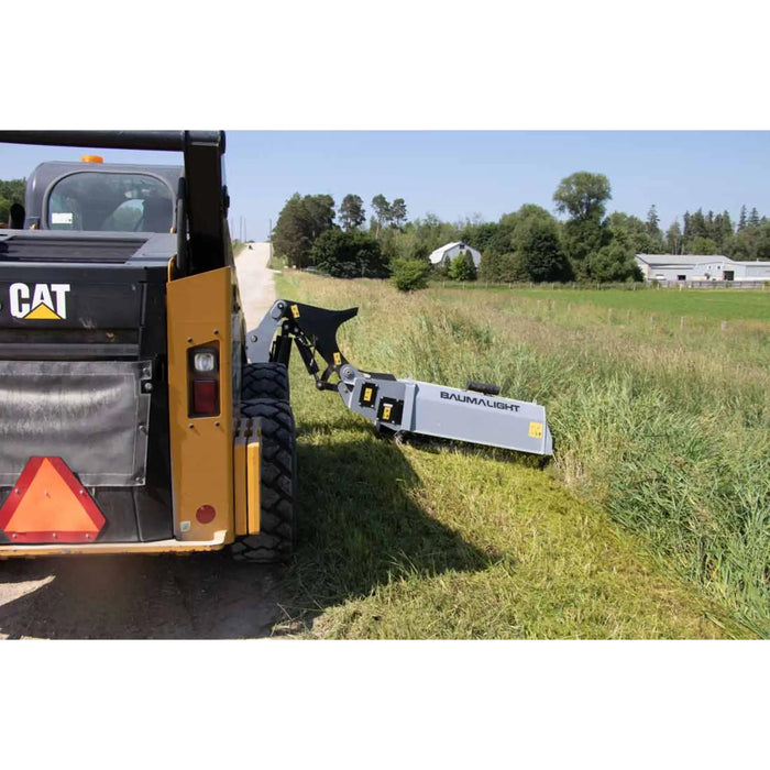 boom flail mower side view