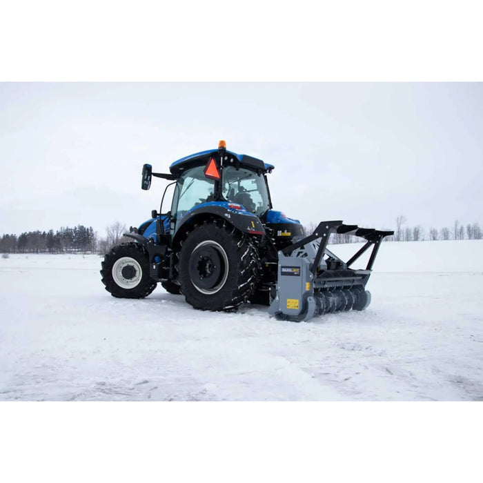 brush mulcher attachment for tractor right side view