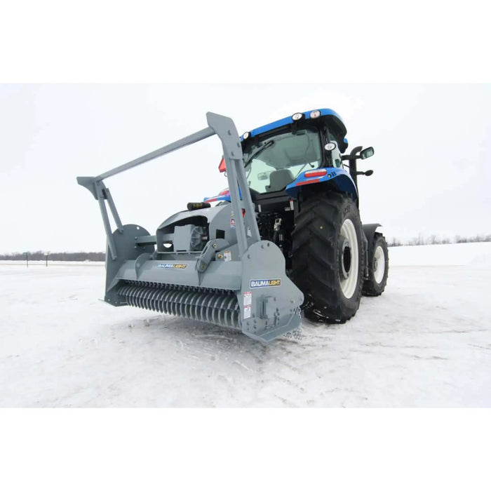 brush mulcher for tractor left side view