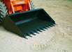 bucket attachment half view on ground