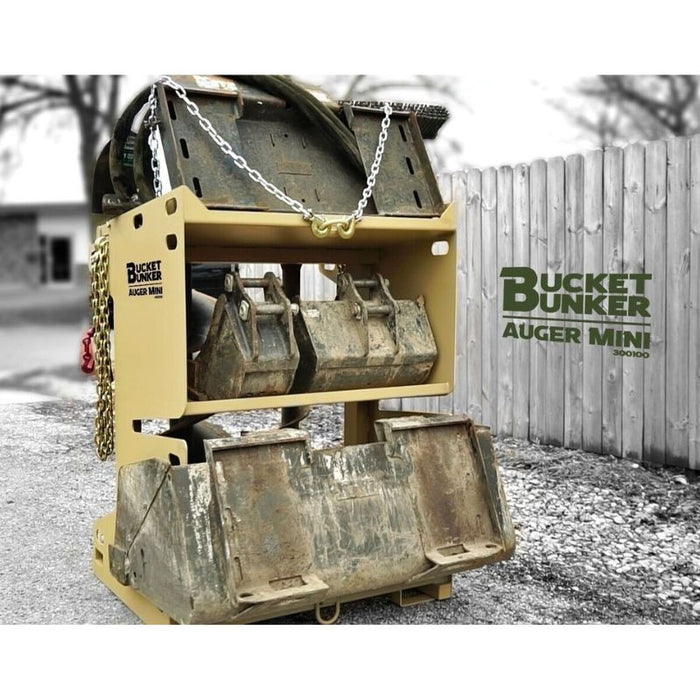 bucket bunker auger mini front view