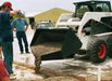 concrete placement bucket pouring concrete