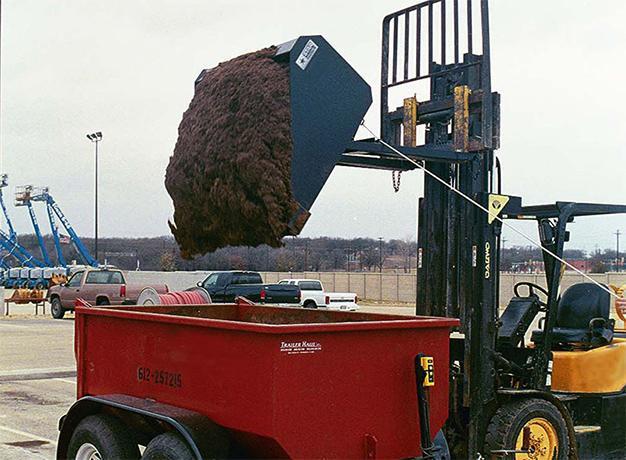 dump buckets in action