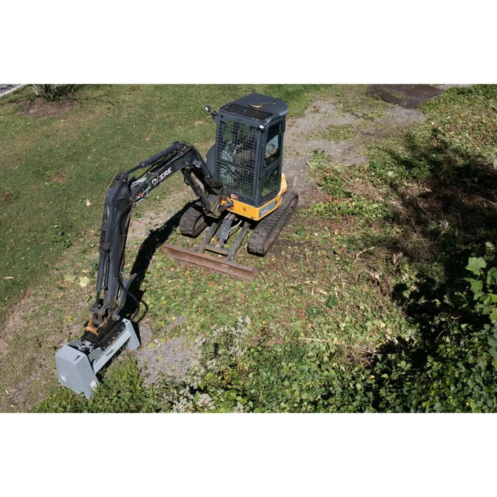 excavator mulcher top view