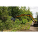 fixed tooth mulcher on road in action