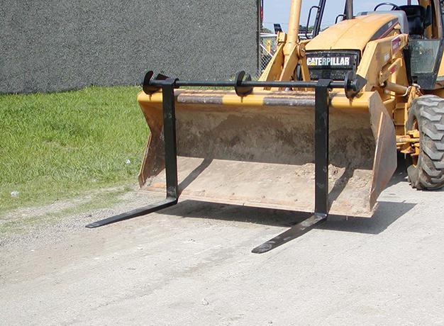 forklift accessories haf left view on ground