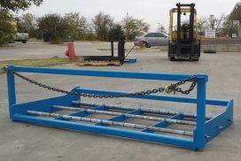 forklift attachment on ground right view