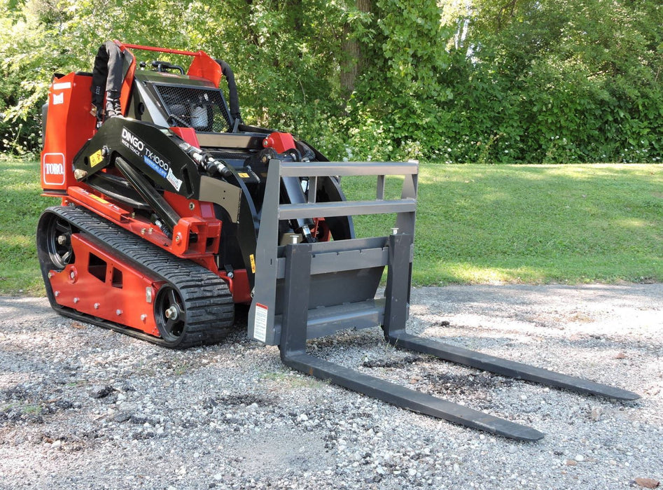 forklift attachments on ground