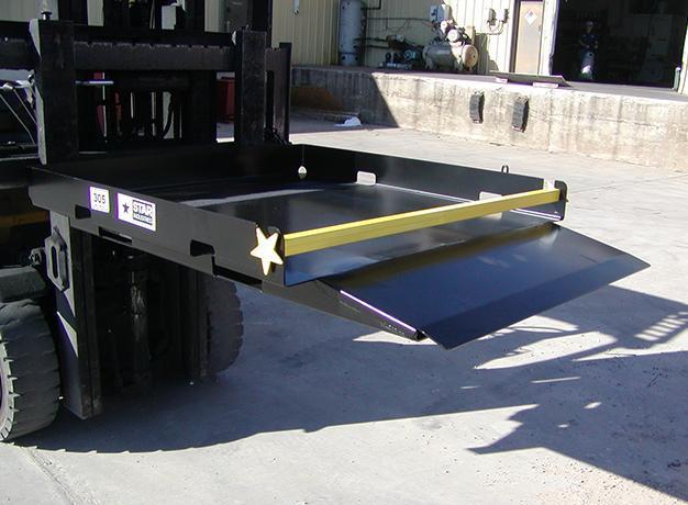 forklift work platform front view