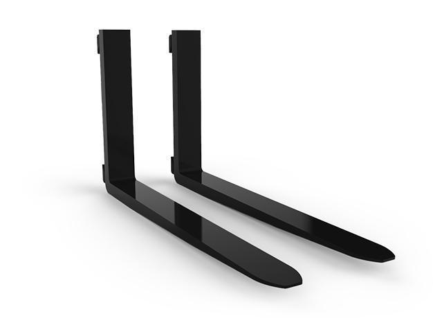 forklift fork attachments side view