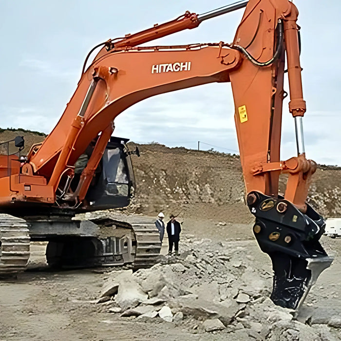 geith excavator ripper tooth in action