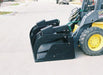 grapple buckets for skid steers side view