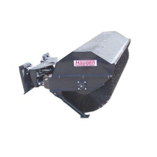 haugen attachment power angle broom for skid steer in white background