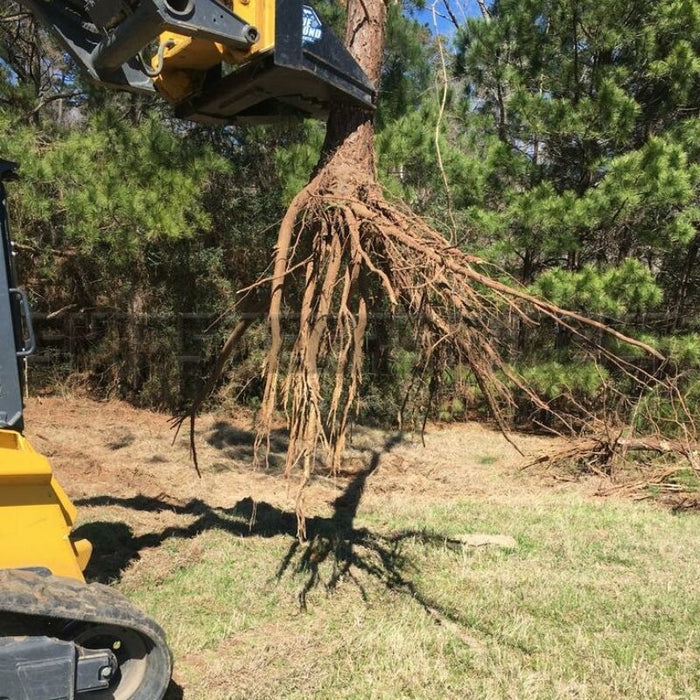 heavy duty tree puller roots pulled