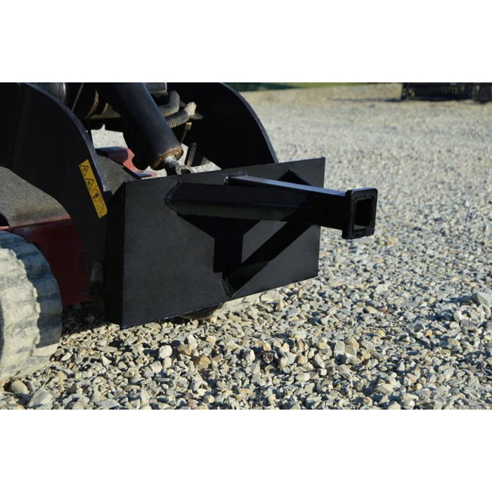 loflin fabrication mini skid steer reese trailer hitch adapter full view