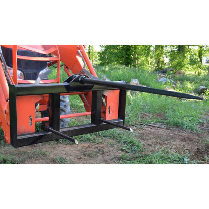 Loflin Fabrication Skid Steer Hay Spear front view