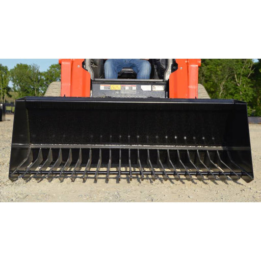 Loflin Fabrication Skid Steer Manure Bucket front view